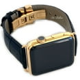 thumbnail image 1 of 24K Gold 42MM Iwatch Series 2 Stainless Steel Black Band Deploy Buckle, 1 of 3