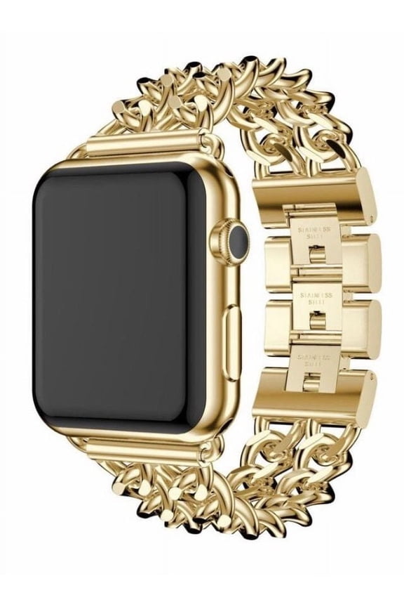 24K Gold 42MM Iwatch Series 2 with Gold Links Band