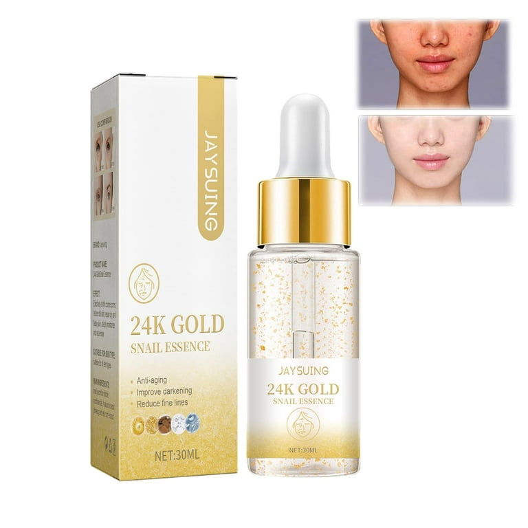 24K Gold Collagen Booster Serum, Snail 24k Gold Face Serum