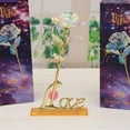 thumbnail image 1 of 24K Gold Foil Rose Creative Gold Rose Teacher's Day Valentine's Day Gift Home Garden Decoration Crafts Figurines Romantic Flowers Gifts For Lovers Girlfriend, 1 of 8