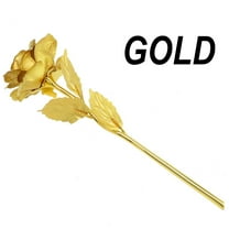 24K Gold Plated Artificial Rose Flower for Valentine's Day Presents