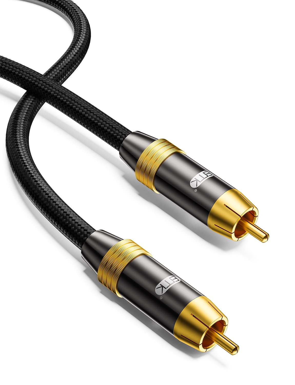 24K GoldPlated Digital Coaxial Subwoofer Cable Immersive Sound
