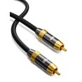 24K GoldPlated Digital Coaxial Subwoofer Cable Immersive Sound