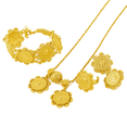 thumbnail image 1 of 24K Gold Plated Ethiopian Eritrean Coins Women Jewelry Party Wedding Sets S111, 1 of 6