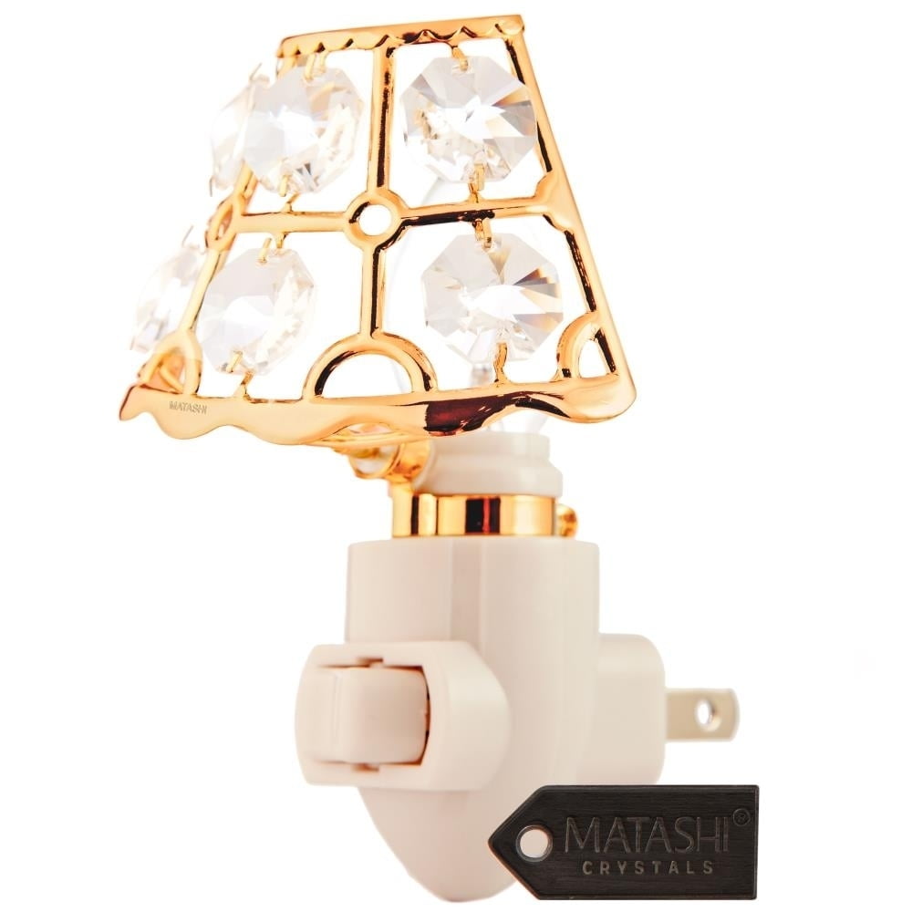 24K Gold Plated Lamp Shade Night Light