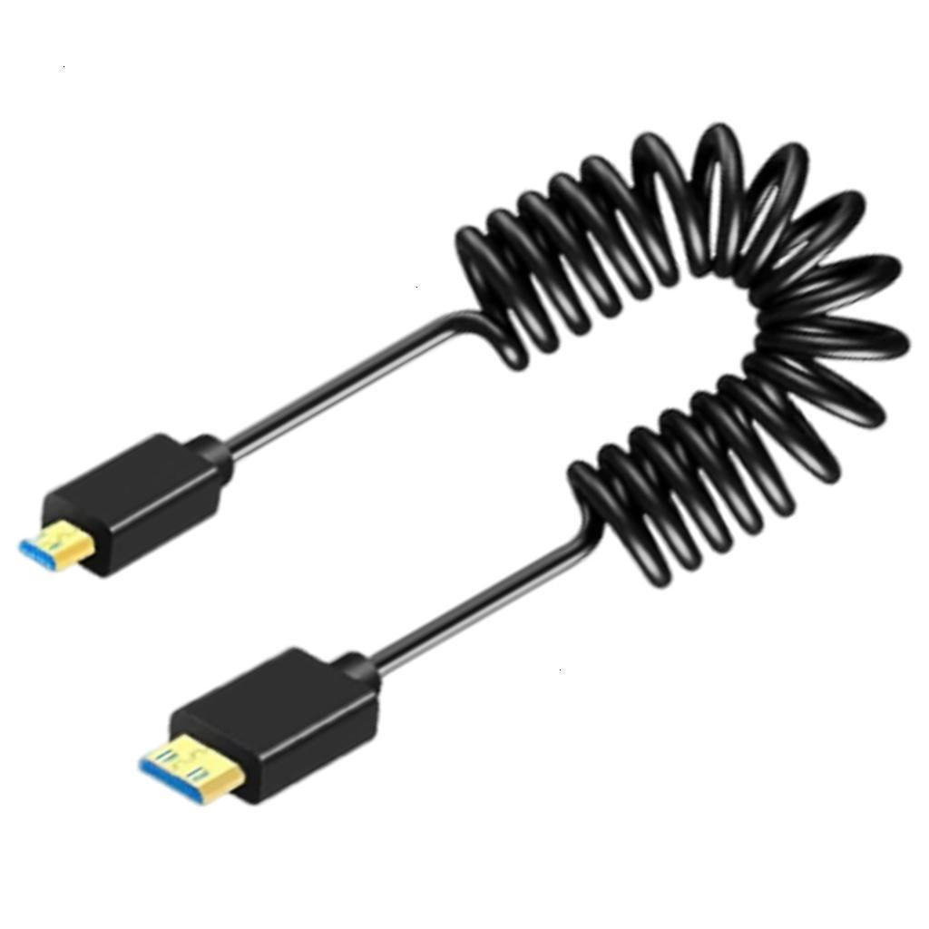 24K Gold Plated UHD 2.1 Cable 8K Resolution Spring Cord Wire Line for ...