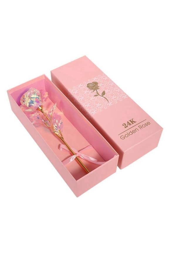 24K Gold Rose Artificial Forever Flowers Best Gifts for Friend Girl Wife Women Her for Valentine's Day Thanksgiving Mother's Day Birthday