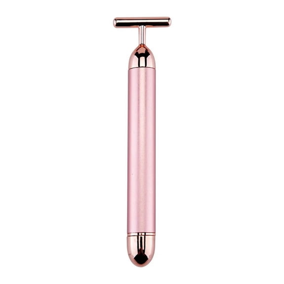 24K Gold T Beauty Roller Energy Roller Electric Face-lifting Facial Massage Beauty Tools Waterproof Vibrating Face Care Stick