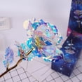 thumbnail image 1 of 24K Gold foil Galaxy Rose Artificial Rose Flower Gifts for Valentine's Day, Mother's Day, Birthday, Anniversary, Wedding Gifts, 1 of 8