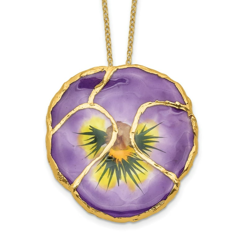 Lacquer 24k Dipped Lilac Pansy 20 Lacquer 24k Dipped Lilac Pansy 20