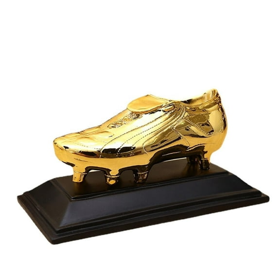 Golden Football Boot Champion Replica Trophy Top Statue Fans Souvenir Cup Birthday Soccer Player Flat Shoe Crafts