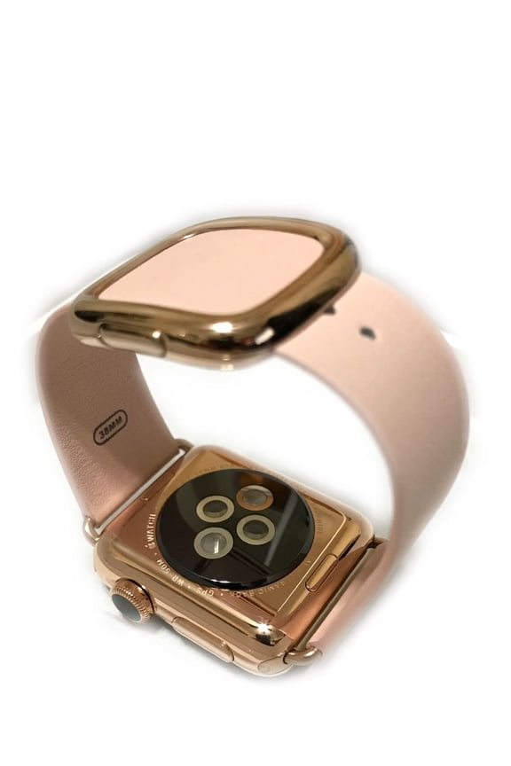 24K Rose Gold Plated 38mm Iwatch Series 2 with Rose Modern Band