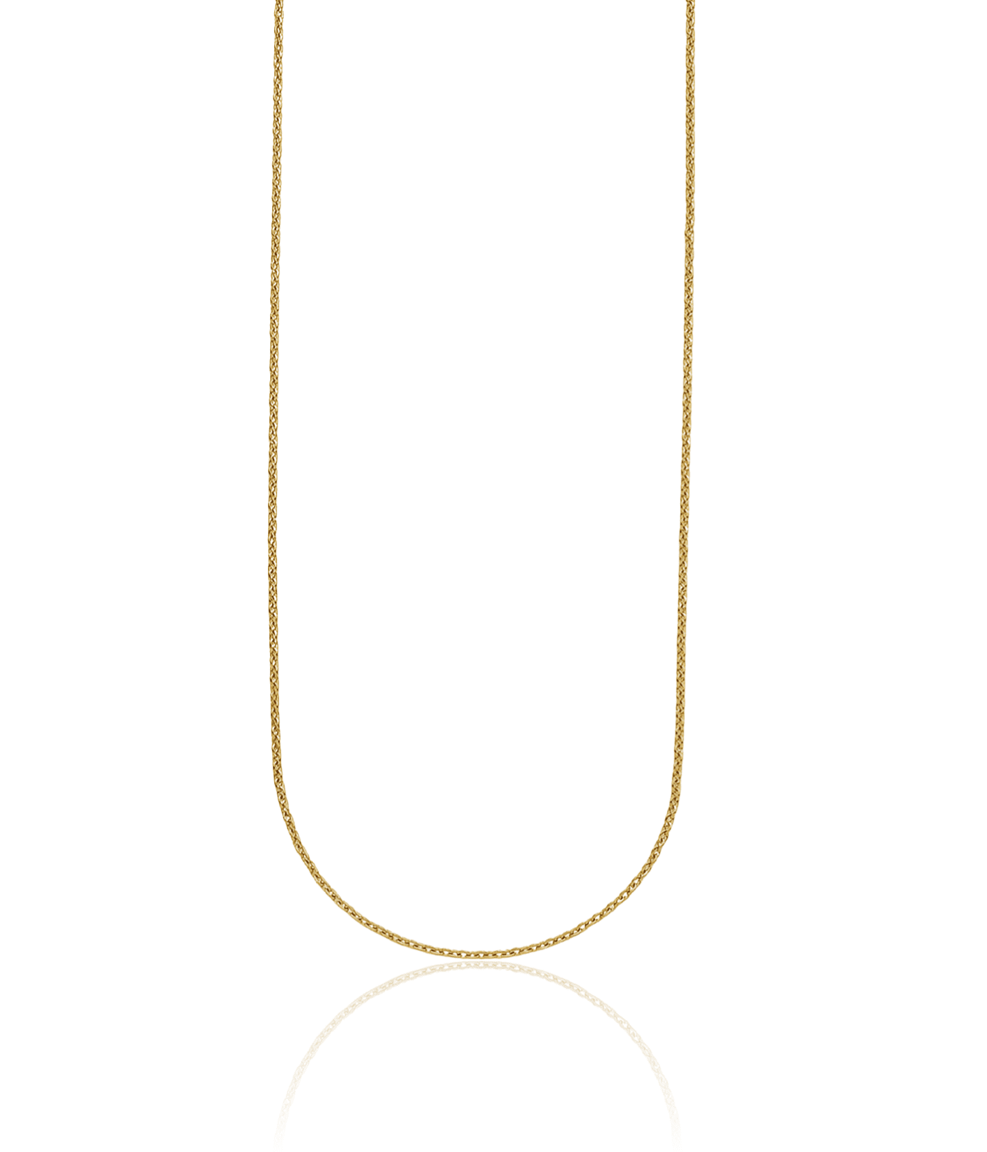 24K Solid Yellow Gold 1.3mm Cable Rolo Link Chain Belcher Necklace ...