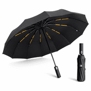 24K Sturdy Frame Windproof Umbrella Compact Automatic Travel Umbrella for Women & Men