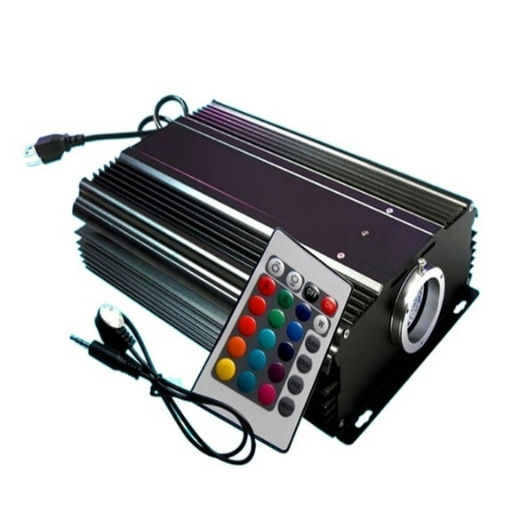 24Keys IR 120W LED RGB Optic Fiber Light Engine Driver With Remote,Touch Remote Control Effect Ceiling Room Lights ,Easy to Operate