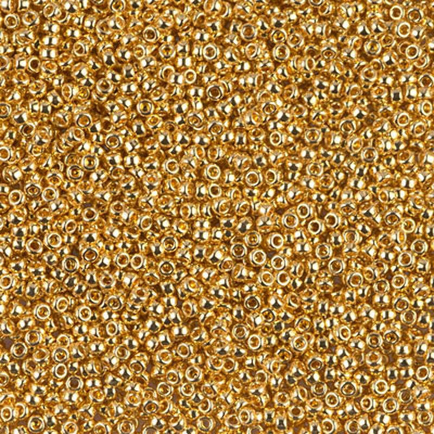 24Kt Gold Plated Miyuki Seed Beads 15/0 15-9191-TB