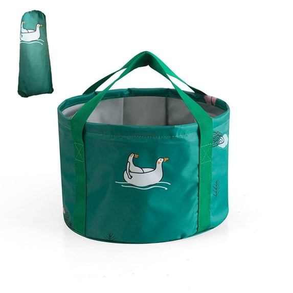 24L Collapsible Foot Bath Soaker Basin Tub for Soaking Feet, Portable Foot Soak Spa Foldable Water Bucket for Travel Camping, SpringGreen