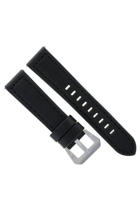 24MM BUFFALO LEATHER STRAP BAND FOR BREITLING NAVITIMER, BENTLEY CHRONOMAT COLT