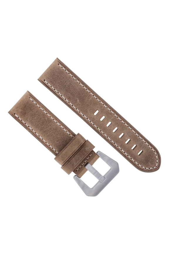 24MM COW LEATHER WATCH BAND STRAP FOR 45MM ANONIMO NAUTILO WATCH SAND WS