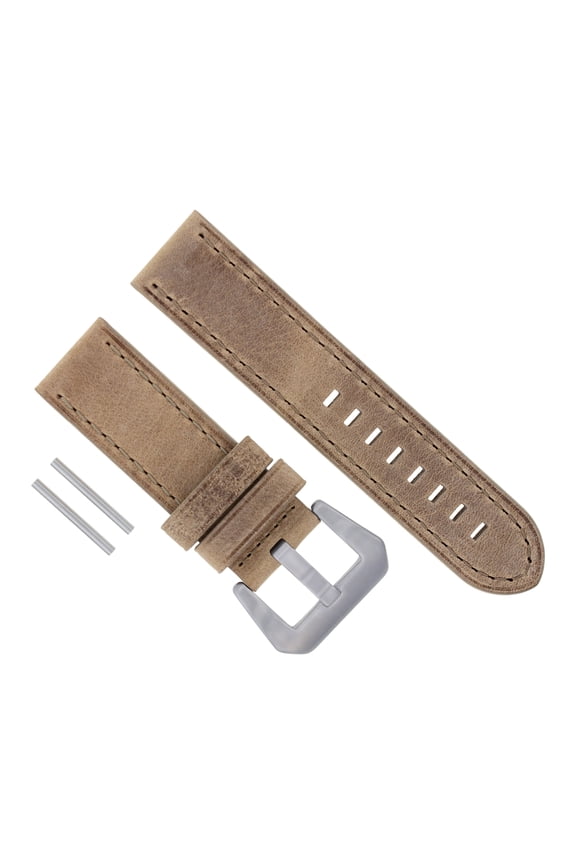 24MM COW LEATHER WATCH BAND STRAP FOR BREITLING SUPER OCEAN AVENGER COLT SAND