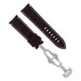 thumbnail image 1 of 24MM LEATHER BAND WATCH STRAP DEPLOYMENT CLASP FOR BREITLING AVENGER BROWN WS, 1 of 2