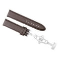 thumbnail image 1 of 24MM LEATHER WATCH BAND DEPLOYMENT FOR OMEGA SEAMASTER RAILMASTER WATCH D/BROWN, 1 of 2