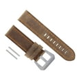 thumbnail image 1 of 24MM LEATHER WATCH BAND STRAP FOR BREITLING COLT CHRONOMAT SAND ORANGE STITCH, 1 of 2