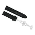 thumbnail image 1 of 24MM PREMIUM LEATHER WATCH STRAP BAND CLASP FOR BREITLING NAVITIMER PILOT BLACK, 1 of 2