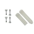 thumbnail image 1 of 24MM RUBBER BAND STRAP CLASP FOR HUBLOT 44-45MM H BIG BANG WATCH + 4 SCREW WHITE, 1 of 2