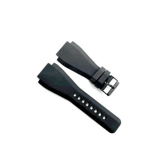 24MM RUBBER WATCH BAND STRAP FOR BELL ROSS WATCH BLACK BR-01-BR-03 WATCH