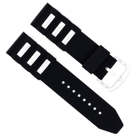 24MM RUBBER DIVER BAND STRAP FOR INVICTA SIGNATURE RUSSIAN 12440 11750 1848 BLACK