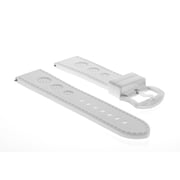 24MM RUBBER STRAP WATCH BAND STRAP FOR U-BOAT 48MM LUMINOX WATCH WHITE