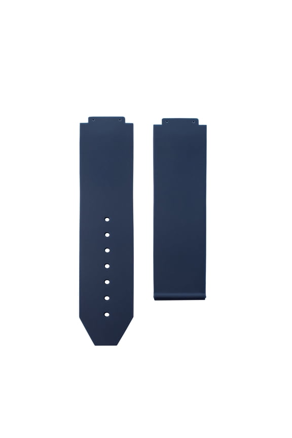 24MM RUBBER WATCH BAND STRAP FOR HUBLOT 44-45MM H BIG BANG WATCH SMOOTH BLUE