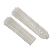 24MM SILICONE RUBBER STRAP BAND CLASP, White, Compatible With HUBLOT BIG BANG 301.SX.130.RX WHITE