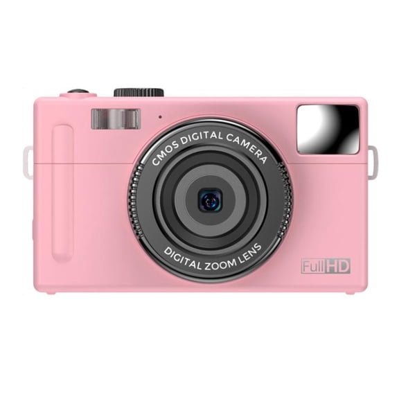 24MP HD CCD Digital Camera 1080P Video Recording Compact Point and Shoot Camera for Students Daily Photography