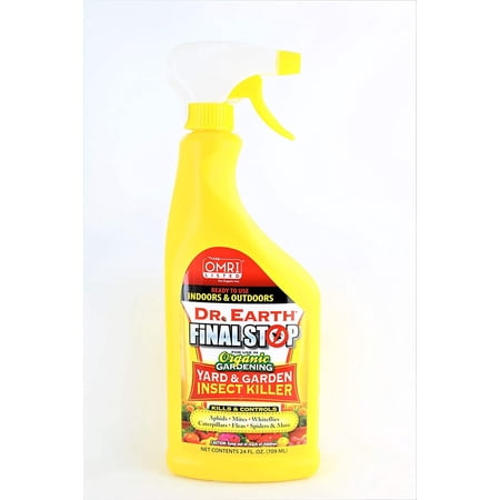 Dr. Earth Insect Killer Spray - Outdoor Use, Insecticide for Mites - 24oz Bottle
