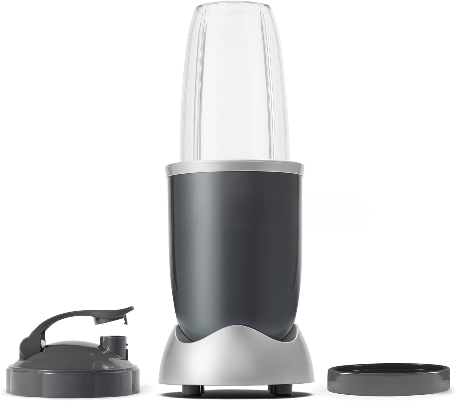 24Oz Personal Blender, 600W High-Power Countertop Blender for Smoothies, Shakes, Frozen Drinks & Food Prep, Gray, Durable Multi-Use Kitchen Appliance