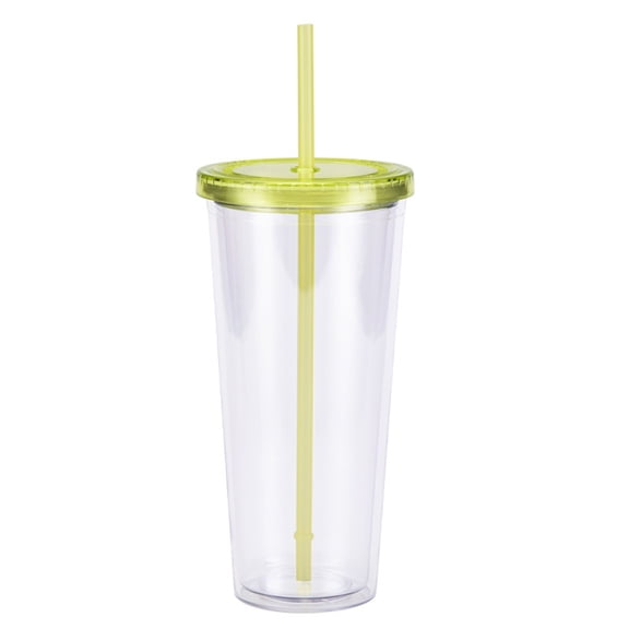 24Oz Straw Cup, Creative Transparent Cold Drink Cup With Lid And Straw For Leak-Proof Cold Beverage Enjoyment, Suitable For Daily Commute, Office, School, And Outdoor
