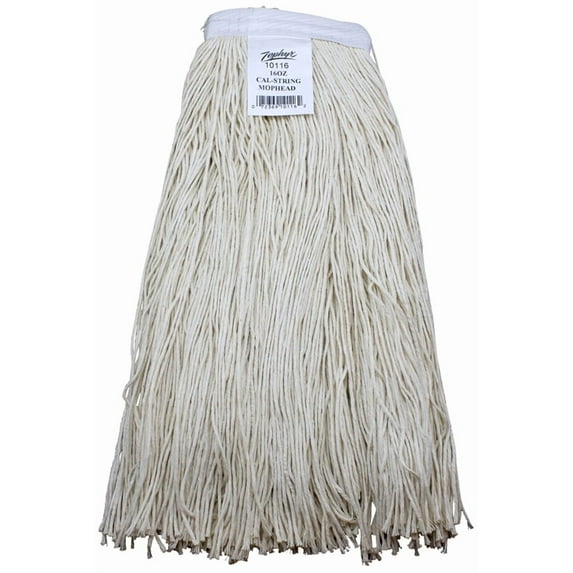 Zephyr 10124 Mop Head, 24 oz Headband, Cotton, Natural
