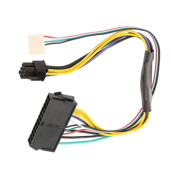 24P - 6P Notebook Power Cord 24pin to 6 Pin ATX Power Supply Cable for HP Z220/Z230 SFF Server 30cm