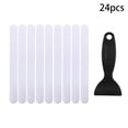 thumbnail image 1 of 24PC Bathtub Non Slip Stickers, Waterproof Shower Floor Grip Strips, Colorful Anti Slip Bath Treads, Tub Safety Stickers, Self-Adhesive Non Slip Bathtub Stickers, Bathroom Safety Accessory,White, 1 of 6