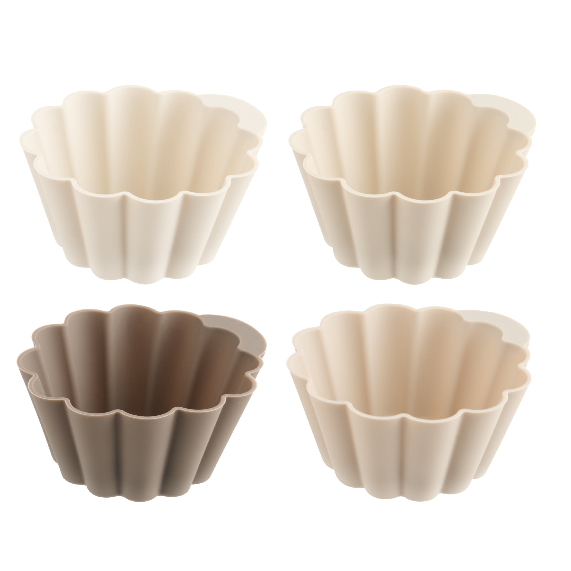 Mainstays 24 Pack Silicone Cupcake Liners, Gray - Walmart.com