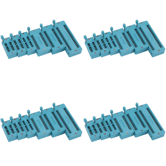 24PC Universal 14/16/18/24/28/40 Pin IC Test Universal ZIF Socket Hot Home Improvement