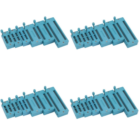 24PC Universal 14/16/18/24/28/40 Pin IC Test Universal ZIF Socket Hot Home Improvement