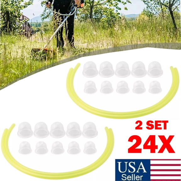 (24PCS) 10x S Primer Bulb 10x L Primer Bulb 4x Fuel Line, Primer Bulb Kit USA