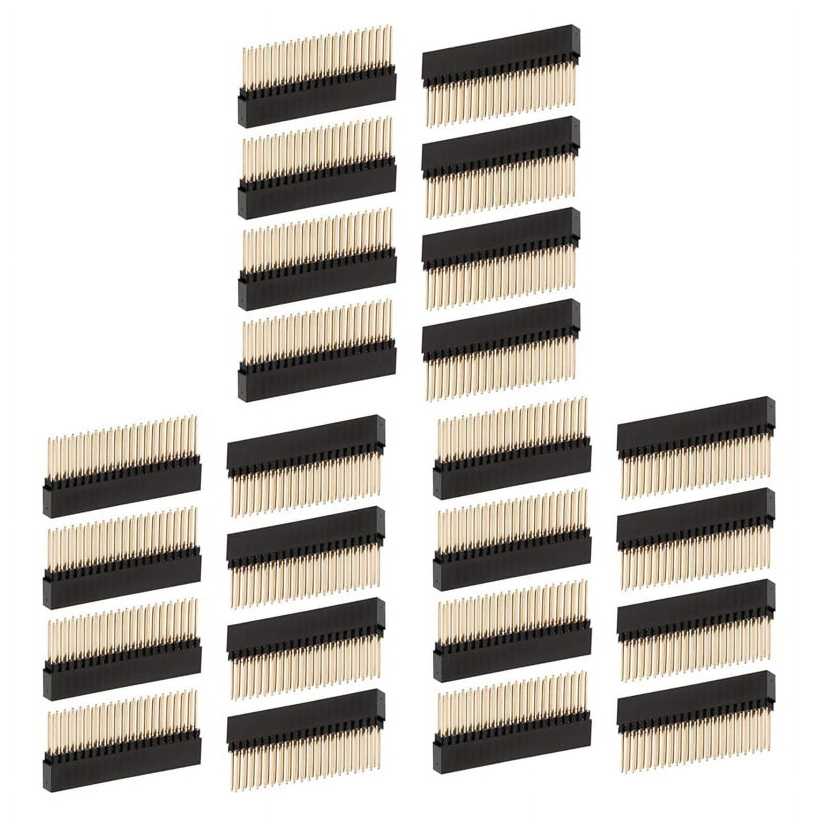 24PCS,2X20(40 Pin) Extra Tall Female 0.1 Inch Pitch Stacking Header for ...