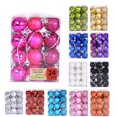 thumbnail image 1 of 24PCS 3cm Christmas Ball Decoration Ball shatterproof Christmas Tree Hanging Ball Holiday Decoration Ball Wedding Party Decoration Ball(1.18 inch), 1 of 8