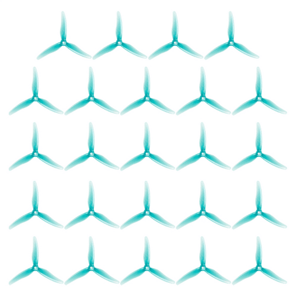 24PCS 51466 V2 FPV Propeller 5inch 3 Blade Propeller Drones Propeller for FPV RC Racing Drone Blue