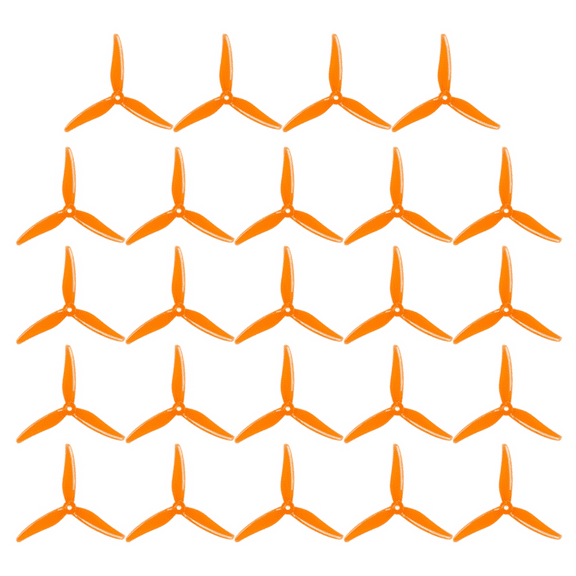 24PCS 51466 V2 FPV Propeller 5inch 3 Blade Propeller Drones Propeller for FPV RC Racing Drone Orange
