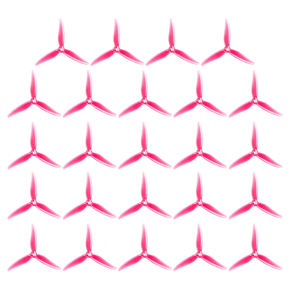 24PCS 51466 V2 FPV Propeller 5inch 3 Blade Propeller Drones Propeller for FPV RC Racing Drone Pink